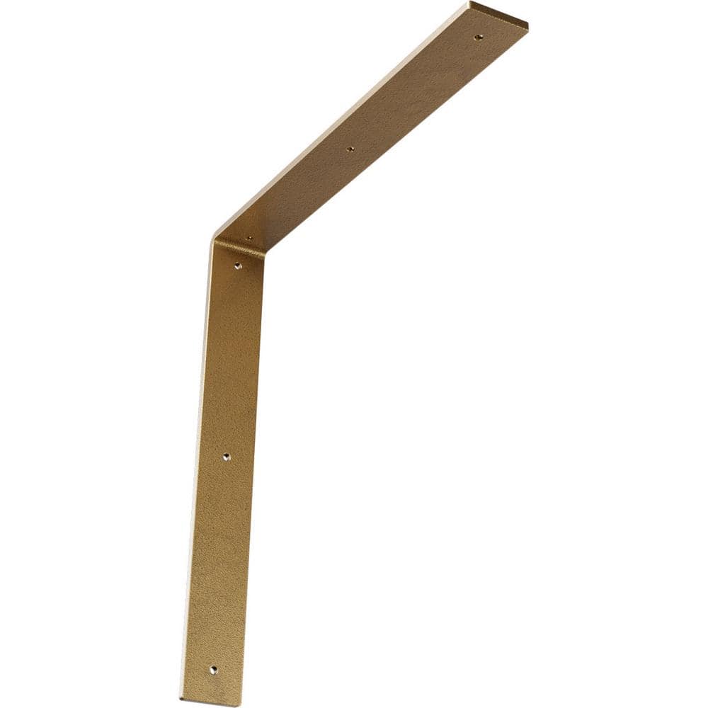 16 in. x 2 in. x 16 in. Steel Hammered Gold Hamilton Bracket price history on PriceWatchPro