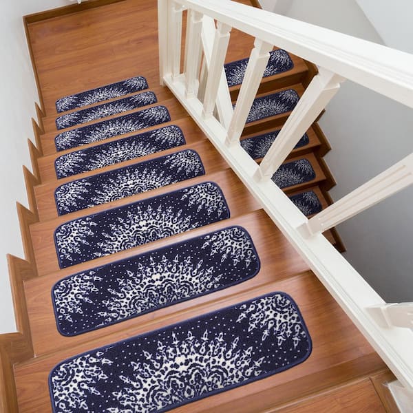 Non Slip Wool Carpet Runner & Stair Treads RIVER ROCK flannel 