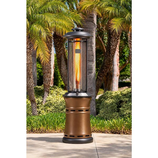 36,000 BTUs Outdoor Gas Patio Heaters Floor-Standing, Dancing Flame, Retractable Commercial