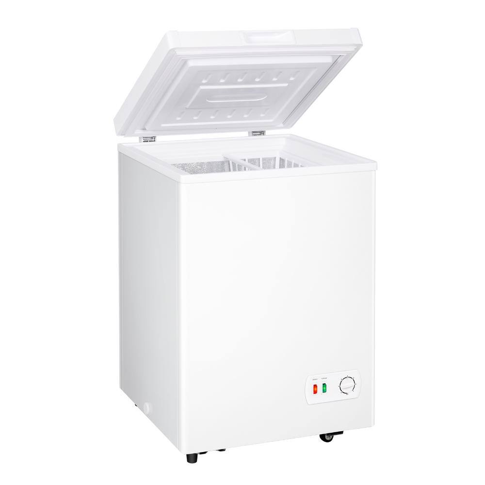 4.2 cu. Ft Manual Defrost Chest Freezer-Compact Deep Freezer in White, Removable Basket and Wheels Energy Saving Quiet price history on PriceWatchPro