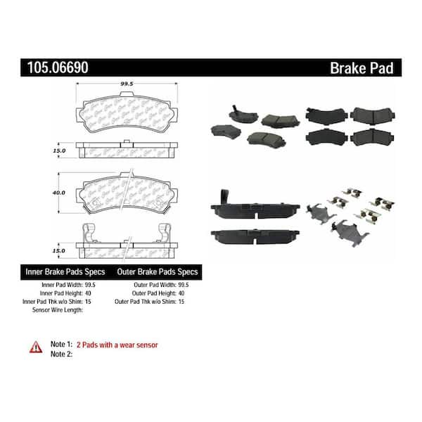 Centric Parts Disc Brake Pad Set