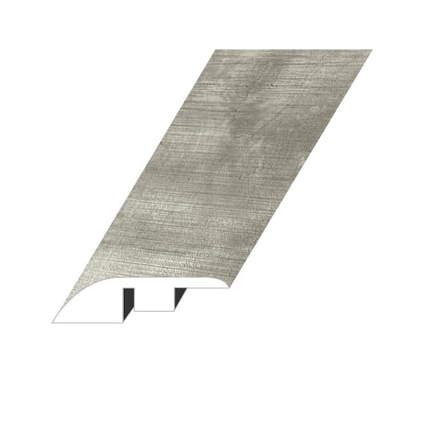 null Summa Intrepid Nickel 0.6 in. Thick x 1.8 in. W x 94.5 in. L HDF Waterproof AC5 Laminate Reducer Molding