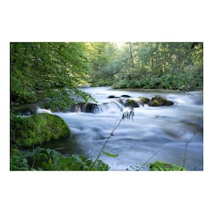 "Waterfalls" Unframed Color Nature Photography Wall Art 32 in. x 47 in .