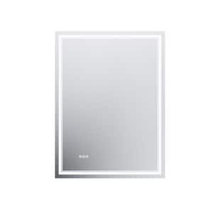 Hans 36 in. W x 48 in. H Rectangular Frameless Backlit LED Touch Sensor Anti-Fog Dimmable Wall Bathroom Vanity Mirror
