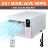 Edendirect 2,500 BTU Portable Air Conditioner Cools 45 sq.ft. with Dehumidifier and Remote for Camping, Fishing and RV in White ED-A01