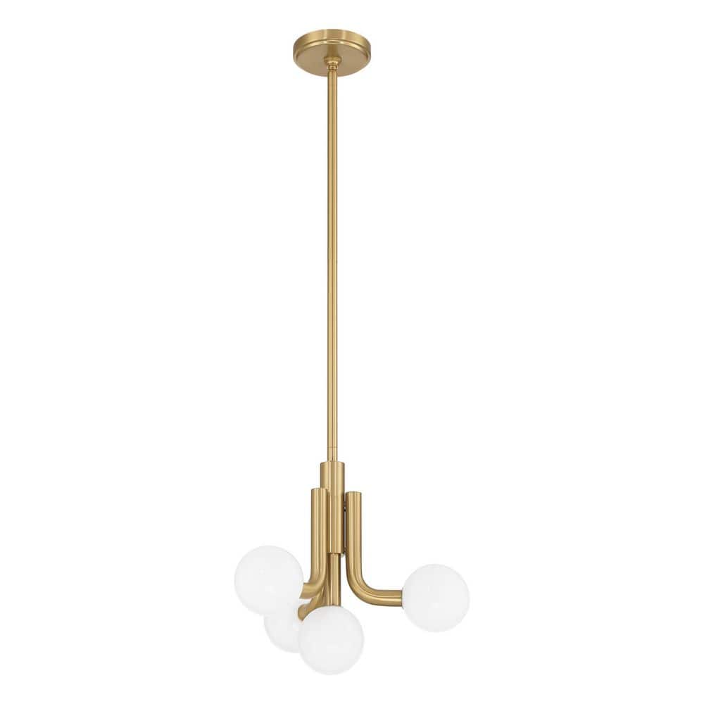 Stockholm 16-inch 4-light Champagne Gold Convertible Pendant with Opal Glass Shades price history on PriceWatchPro
