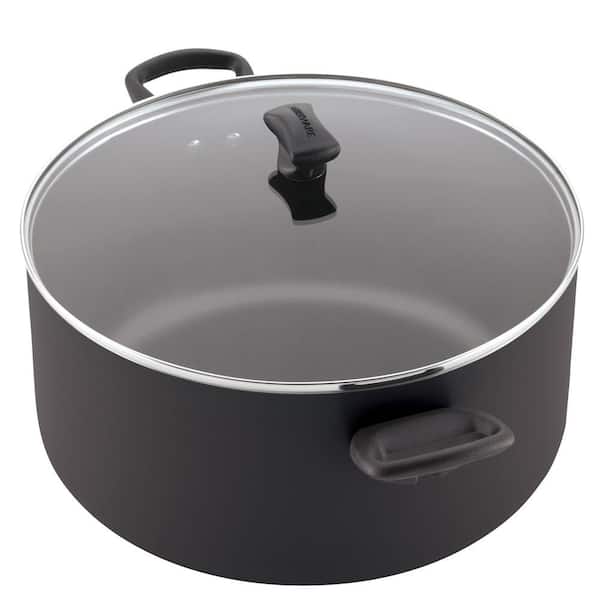 Dash of That Enamel on Steel Stock Pot with Lid - Gray, 8 qt