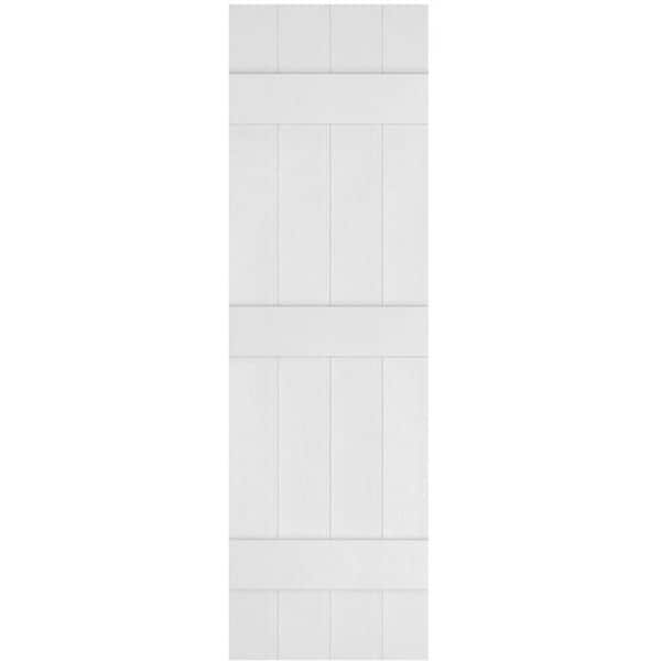 Ekena Millwork 14 in. x 59 in. Lifetime Vinyl Standard Four Board ...