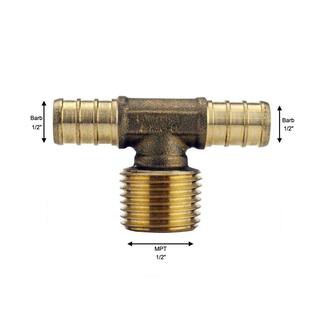 Srise Raccordo A Spina Per Tubi In Ottone - 2 Pezzi - Attacco BSP Femmina 1/4" X 10 Mm - Connettore Per Aria, Acqua, Carburante