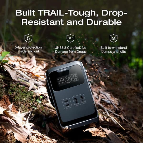 EcoFlow 192Wh TRAIL 200 DC Portable Power Station, 220-Watt Output