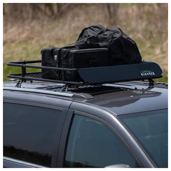Elevate Outdoor 175 lb. Capacity Roof Cargo Basket Carrier Rack
