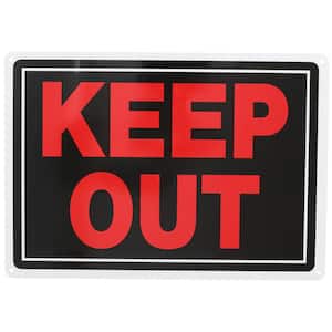 10 in. x 14 in. Aluminum Keep Out Sign
