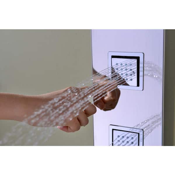 ANZZI Lann 53 in. 3-Jetted Full Body Shower Panel System with