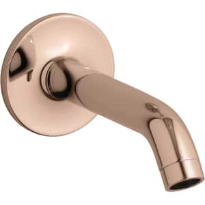 Purist Wall-Mount Non-Diverter Bath Spout 35-Degree in Vibrant Rose Gold
