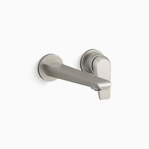 Avid Wall-mount 1.2 GPM bathroom faucet in Vibrant Brushed Nickel