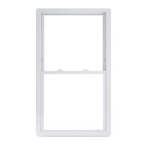 32 in. x 54 in. 50 Series Low-E Argon SC Glass Double Hung White Vinyl Replacement Window, Screen Incl