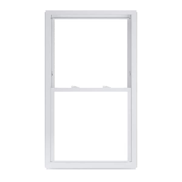 American Craftsman 32 in. x 54 in. 50 Series Low-E Argon SC Glass Double Hung White Vinyl Replacement Window, Screen Incl