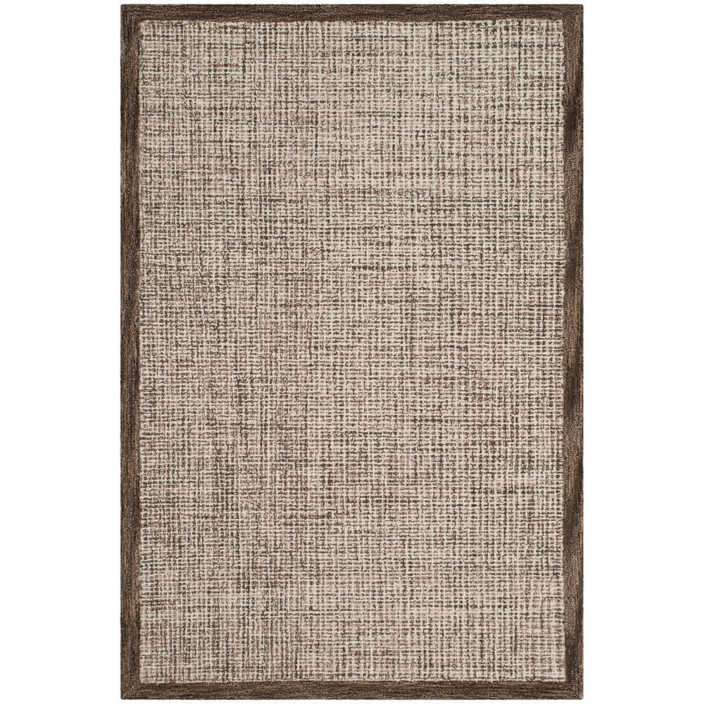 Abstract Brown/Ivory Doormat 2 ft. x 3 ft. Border Distressed Area Rug price history on PriceWatchPro