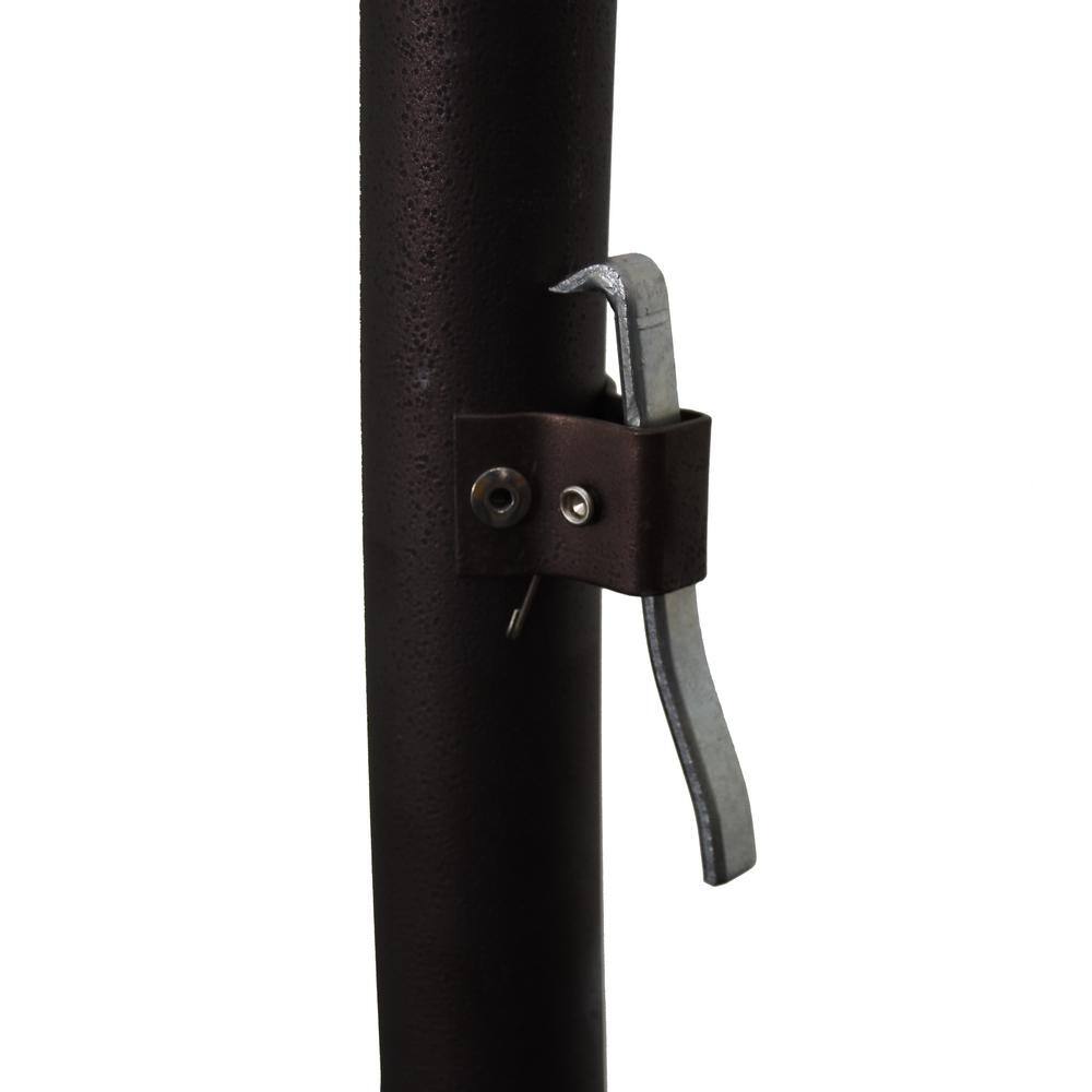 9 ft Yellow Aluminum Cantilever Patio Umbrella with Crank