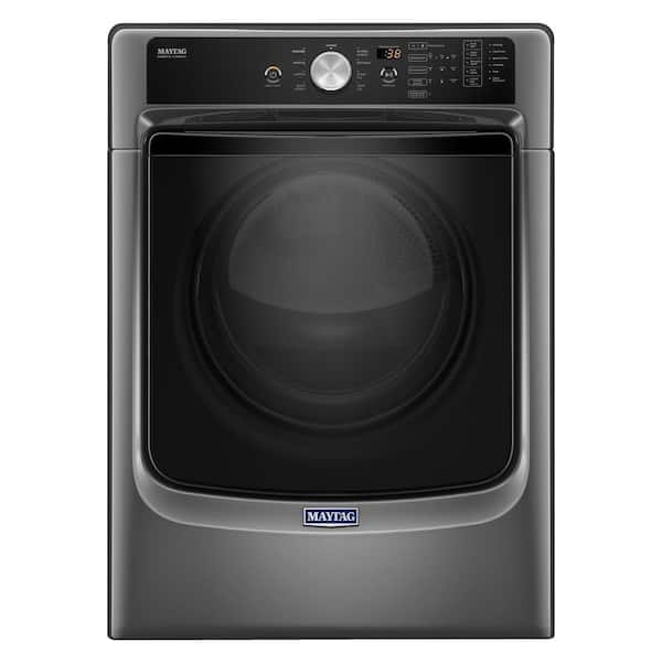 Maytag 7.4 cu. ft. 120-Volt Metallic Slate Gas Vented Dryer with Steam and PowerDry System
