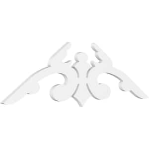 1 in. x 48 in. x 16 in. (8/12) Pitch Milton Gable Pediment Architectural Grade PVC Moulding