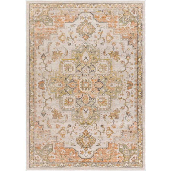 Artistic Weavers Harmon Orange 5 ft. x 7 ft. Indoor Area Rug