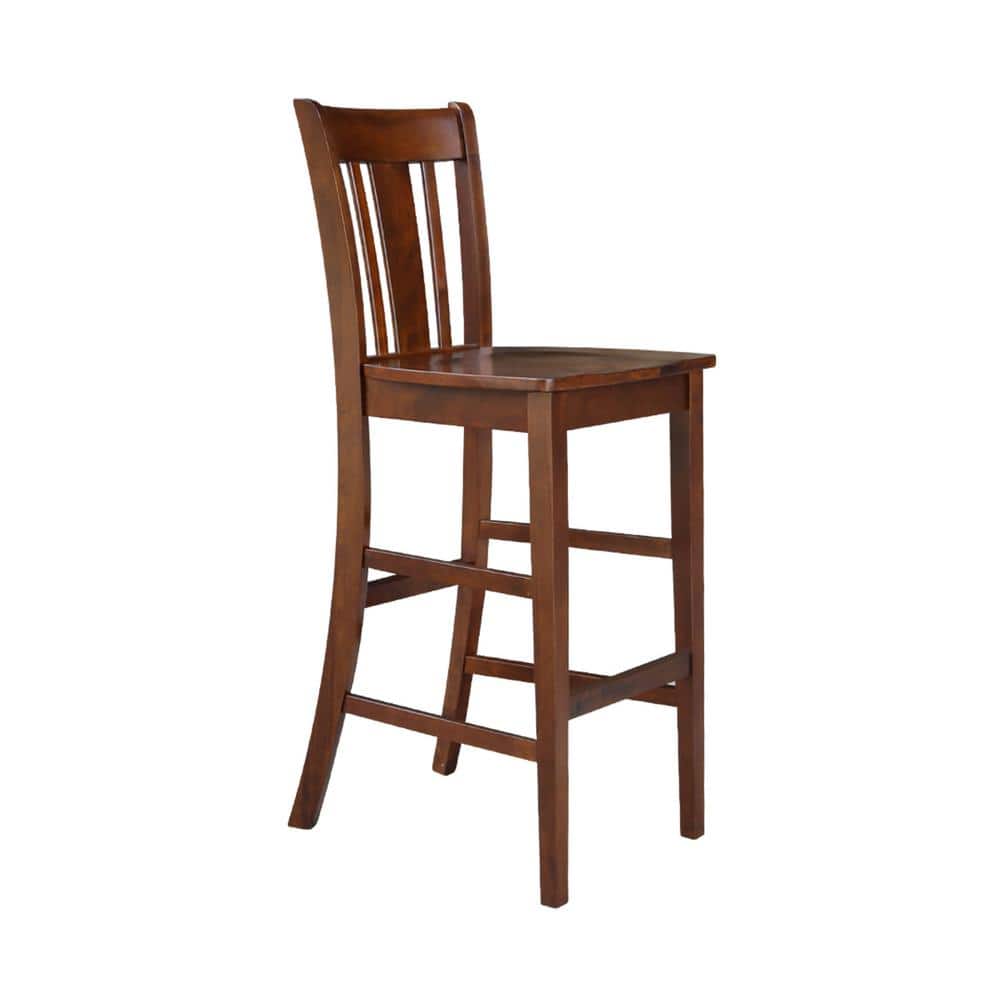 Espresso San Remo 30" Solid Wood Barstool