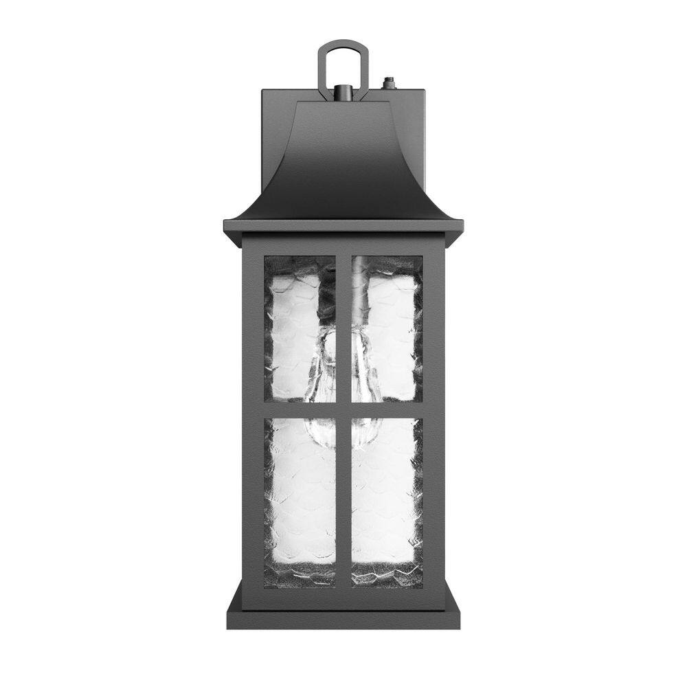18 in. Black Modern Dusk to Dawn Outdoor Exterior Garage Front Porch Wall Lights Sconces Lighting Fixtures price history on PriceWatchPro