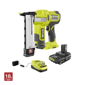 ONE+ 18V 18-Gauge Cordless Narrow Crown Stapler Kit with 2.0 Ah Compact Battery and Charger