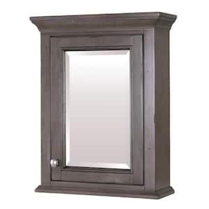 Brantley 22 in. x 28 in. x 8 in. Surface-Mount Medicine Cabinet in Distressed Grey