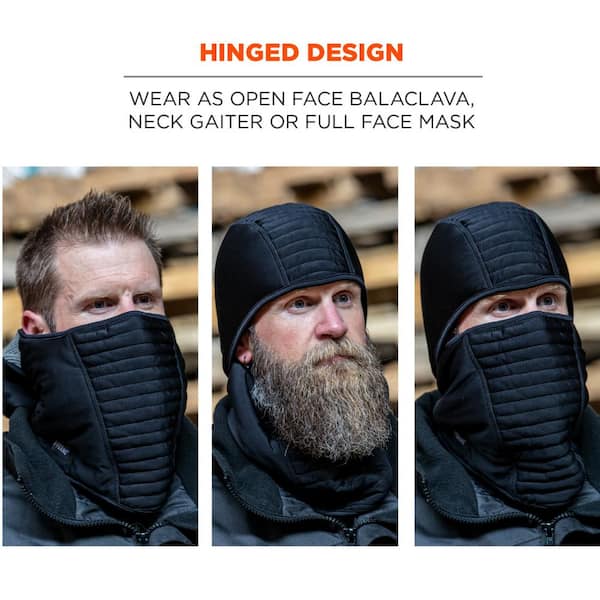 N-Ferno Black Wind-proof Hinged Balaclava Face Mask - Versatile Cold  Weather Headwear for Work - One Size Fits Most in the Hats department at