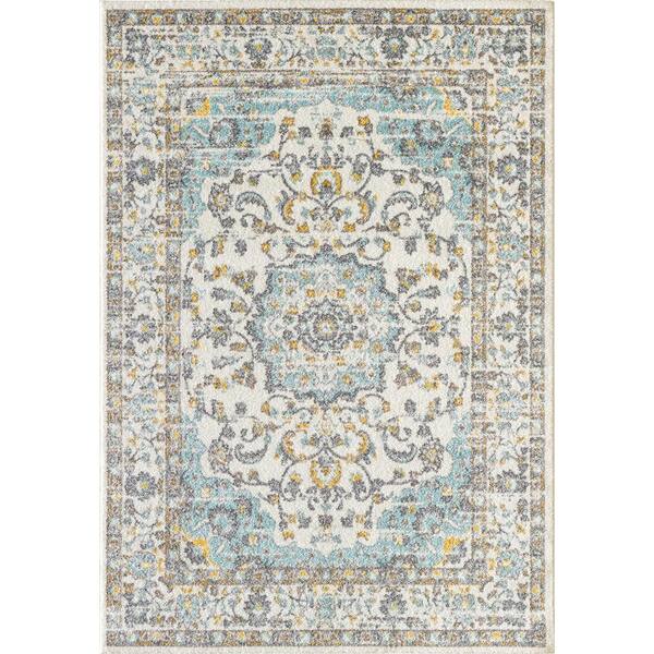 Blair Blue Oriental 8 ft. x 10 ft. Area Rug-MT102B81 - The Home Depot