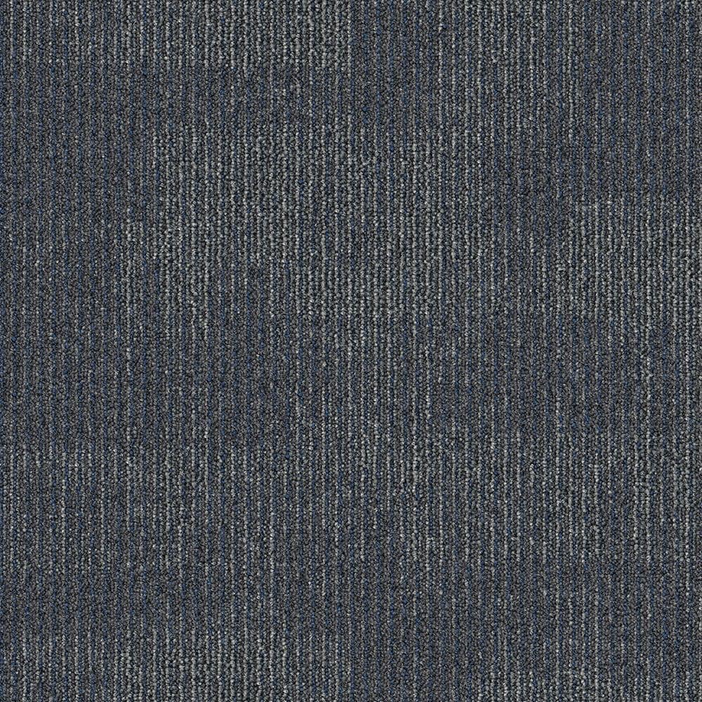 Aladdin Second Nature Blue Commercial 24 in. x 24 GlueDown Carpet Tile