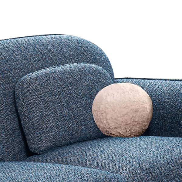Furniture of America Saylor 70.5 in. Modern Chenille 2-Seater