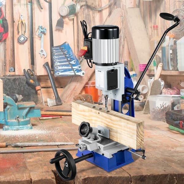 Woodworking Mortise Machine 1 /2 HP 1 700RPM 1-Speed Drill Press with 1 /2 in. Chuck for Making Special Square Holes