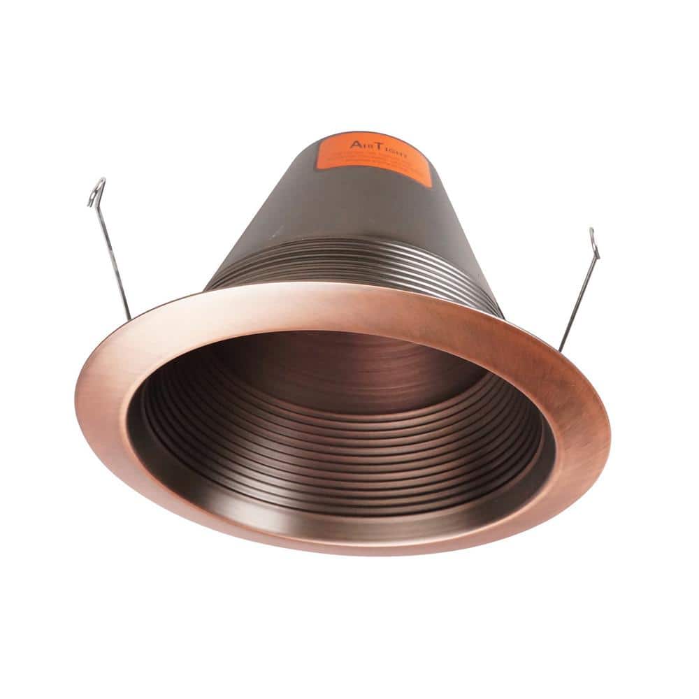 6'' Bronze Indoor/Outdoor Airtight Cone Recessed Trim