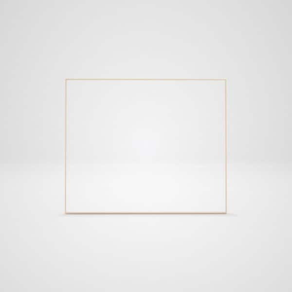 36 in. W x 30 in. H Rectangular Aluminum Framed Wall Bathroom Vanity Mirror in Brushed Nickel