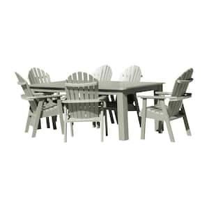 Hamilton 7-Piece Rectangular Plastic Outdoor Dining Set 72 in. x 42 in.