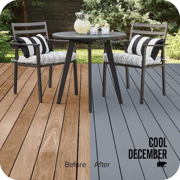 1 qt. #BXC-88 Cool December Solid Color Waterproofing Exterior Wood Stain and Sealer