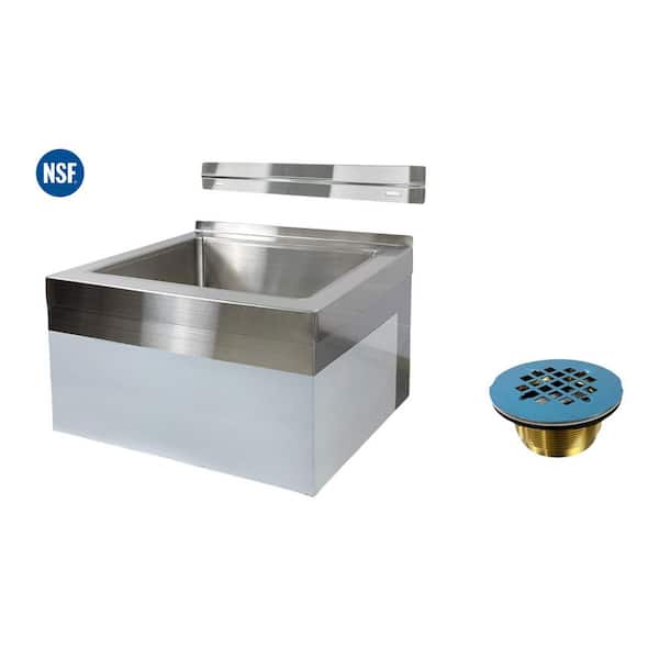 25 in. Commercial NSF Stainless Steel Floor Mop Sink