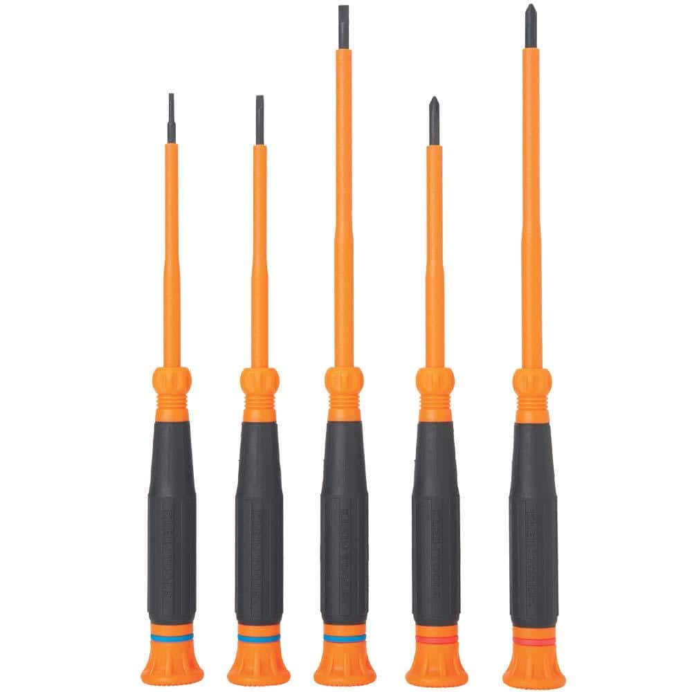 Klein Tools Insulated Precision Screwdriver Set, (5-Piece)