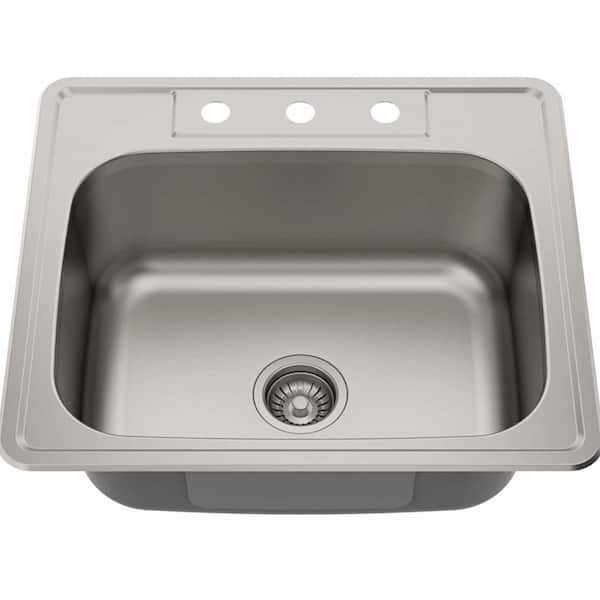 Unbranded 25 in. x 22 in. x 8 in. Stainless Steel Farmhouse/Apron front Laundry Sink