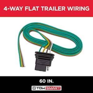 60 in., 4-Way Flat Trailer Light Wiring Connector
