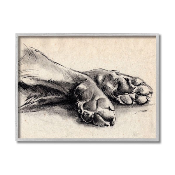Dog Paw Drawing | Canine Art