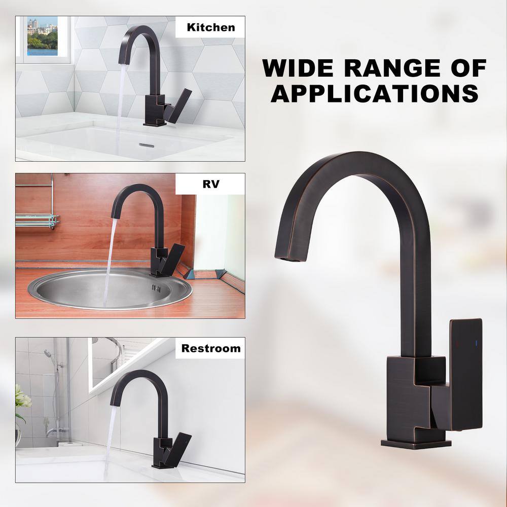 Oil Rubbed Bronze Single Handle Bar Faucet