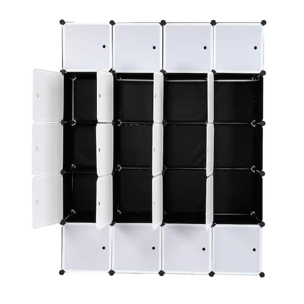 Yescom 70 Closet Organizer Clothes Storage Shelves Wardrobe DIY