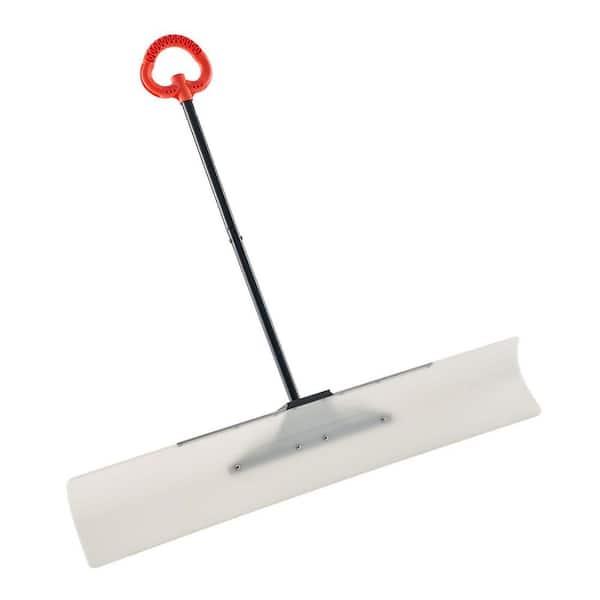 48-in. Snow Pusher Shovel,40.55 in.Handle Length for Clearing Snow, Metal Handle, Plastic Blade, Snow Shovel 2025 update