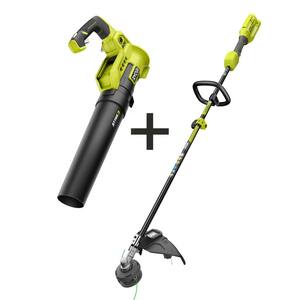 40V Expand-It Cordless Battery Attachment Capable String Trimmer and Variable-Speed Leaf Blower (Tools Only)