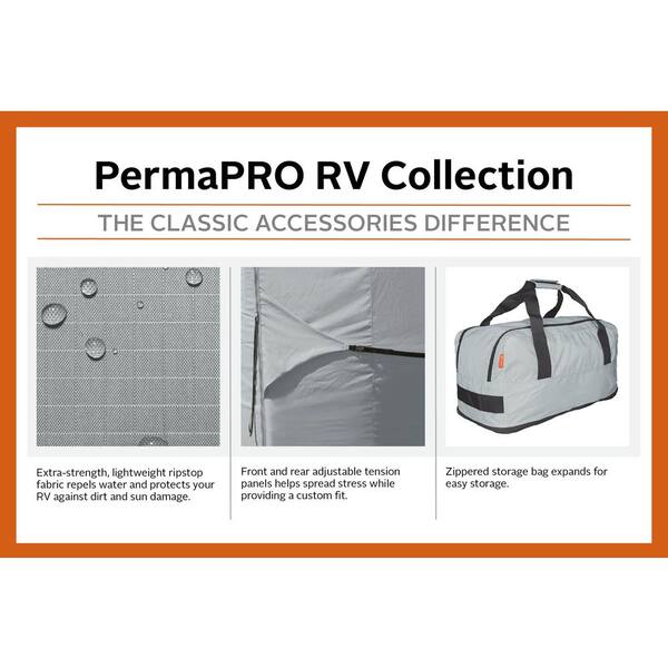 Classic Accessories OverDrive PermaPro Heavy Duty Cover for 32 to 35 Class C RVs 80-314-191001-RT 