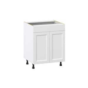 Alton Painted White Shaker Assembled Sink Base Kitchen Cabinet27 in. W x 34.5 in. H x 24 in. D